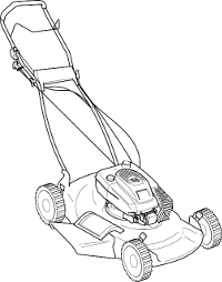 sketch of a lawn mower